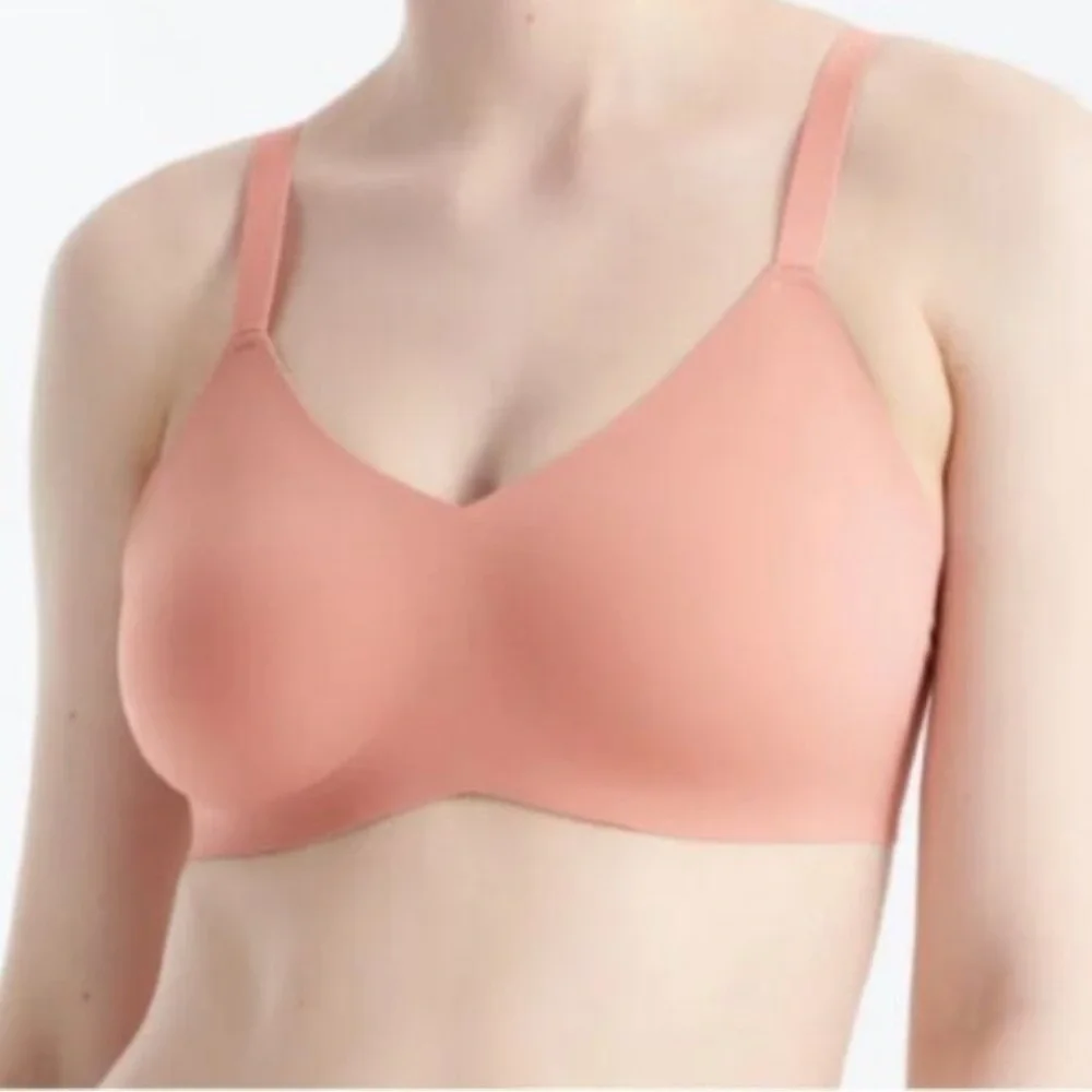 Knix Evolution Everyday Wireless Bra Unpadded Size 3 Pink GingerKnix‎